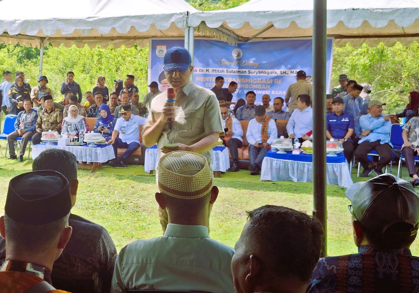 Bupati Mamasa Dampingi Menteri Transmigrasi dan Gubernur SDK Tinjau Potensi Sulbar