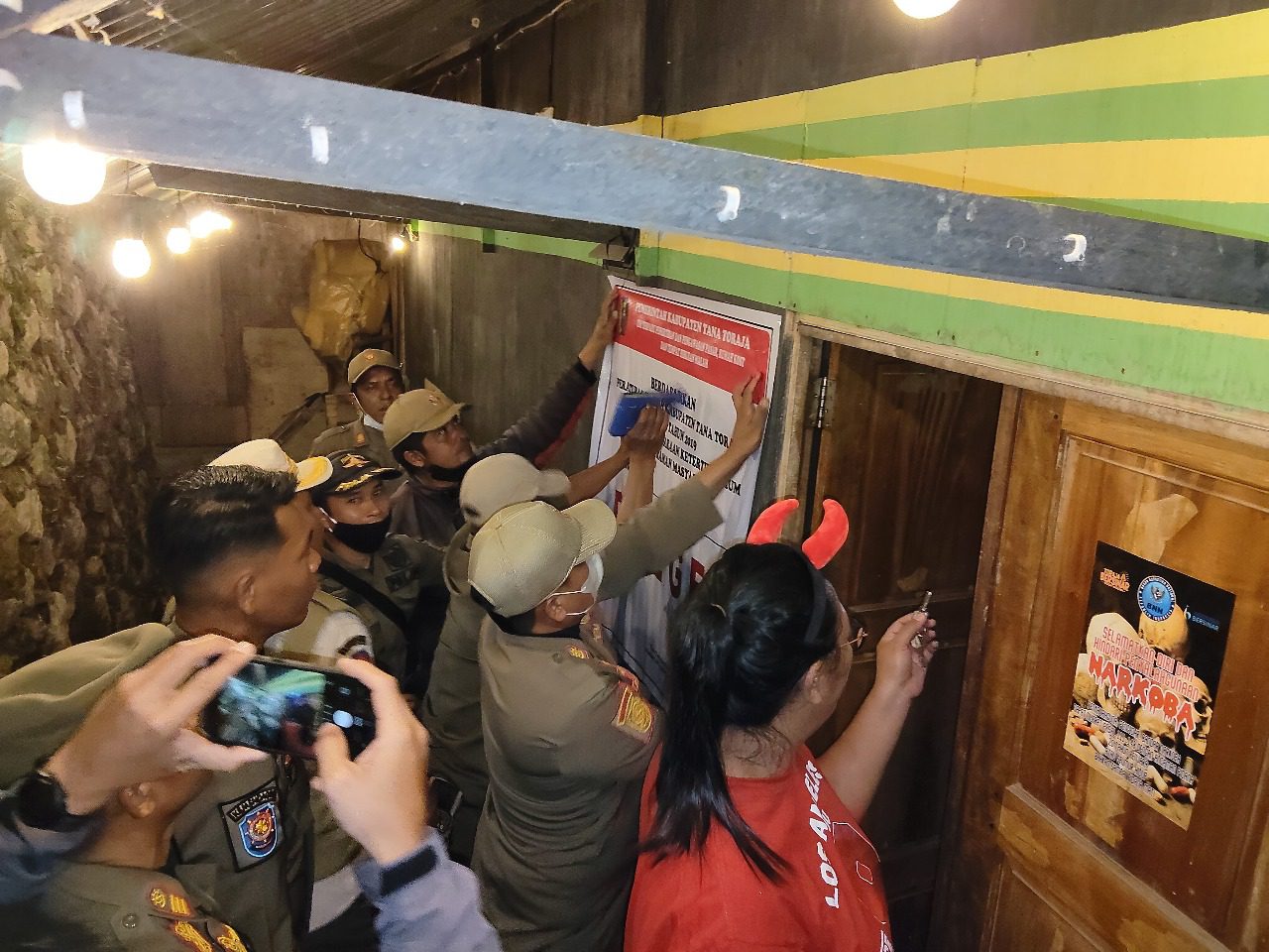 Tim Terpadu Tertibkan Tempat Hiburan Malam Tak Berizin di Tana Toraja