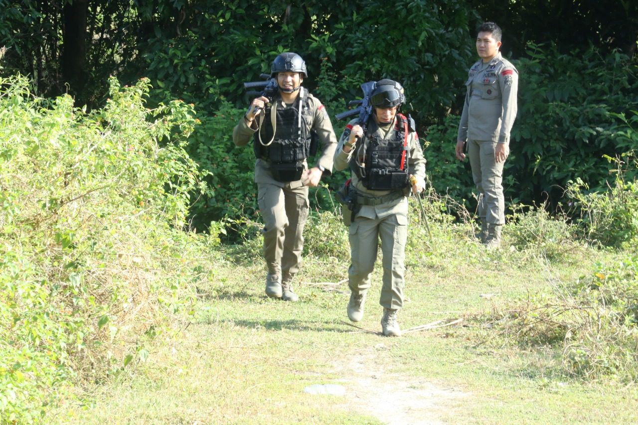 Batalyon B Pelopor Satuan Brimob Polda Sulsel Gelar Latihan Cross Country