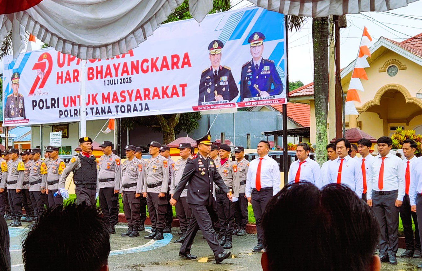 Upacara Hari Bhayangkara ke-79 di Tana Toraja, Momentum Refleksi dan Sinergi