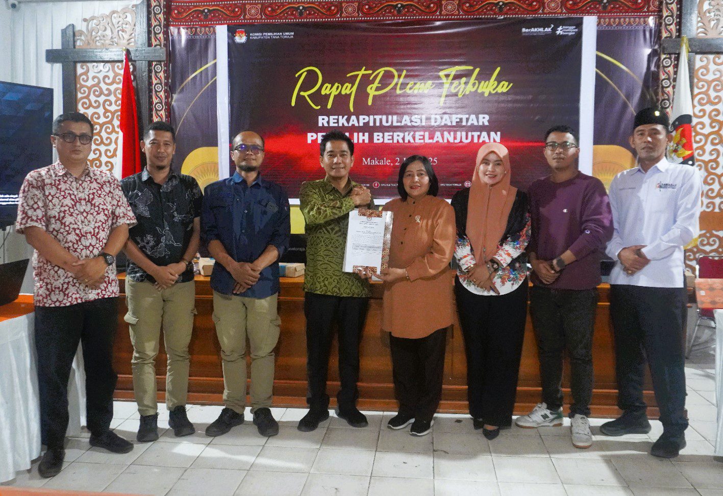 KPU Tana Toraja Umumkan Hasil Pemutakhiran Data Pemilih Triwulan II 2025, Total Capai 190.689 Orang