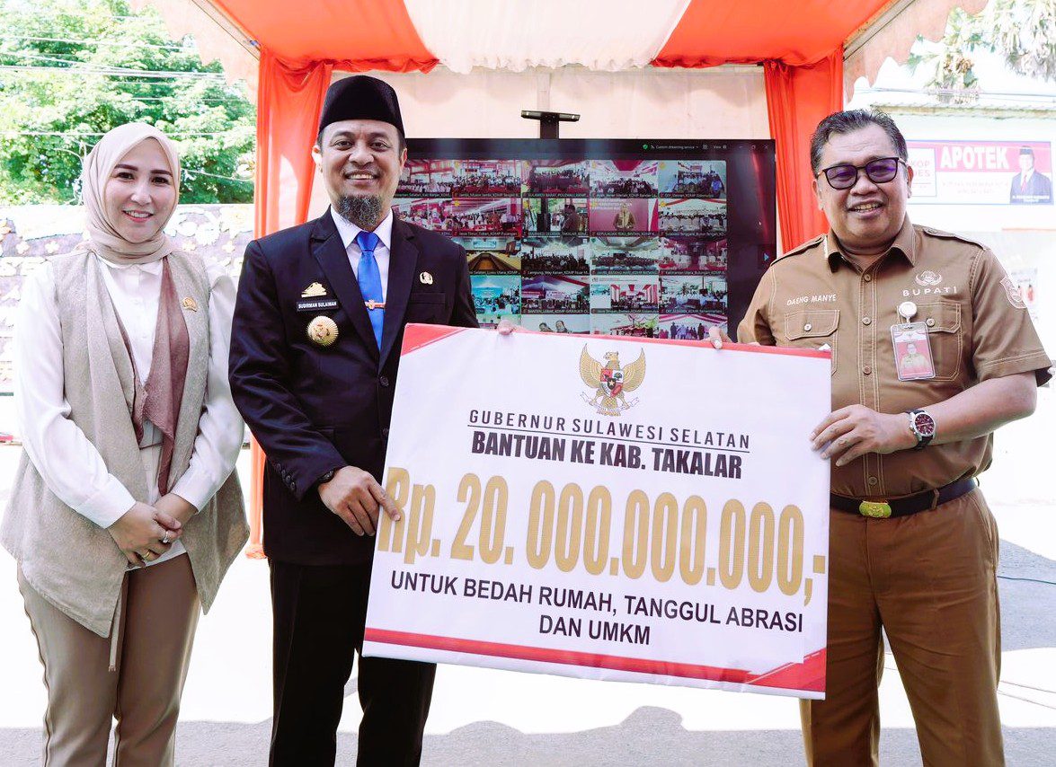Gubernur Sulsel Alokasikan Rp20 Miliar untuk Bedah Rumah, Penanggulangan Bencana, dan UMKM di Takalar