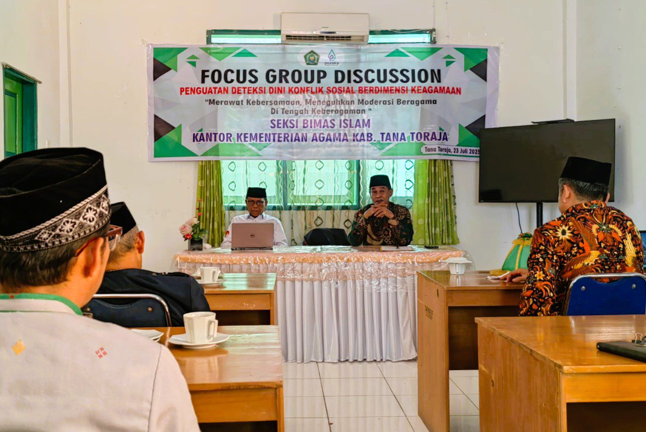 Kemenag Tana Toraja Gelar FGD Deteksi Dini Konflik Sosial Keagamaan
