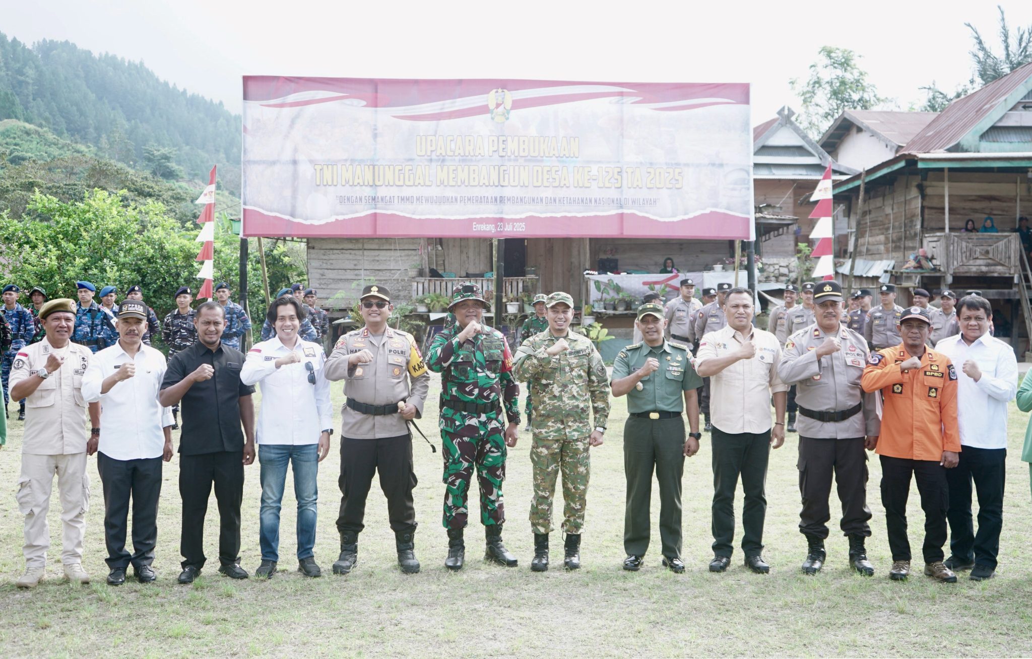 Bupati Enrekang Buka TMMD ke-125, Sinergi TNI dan Pemda Membangun Desa