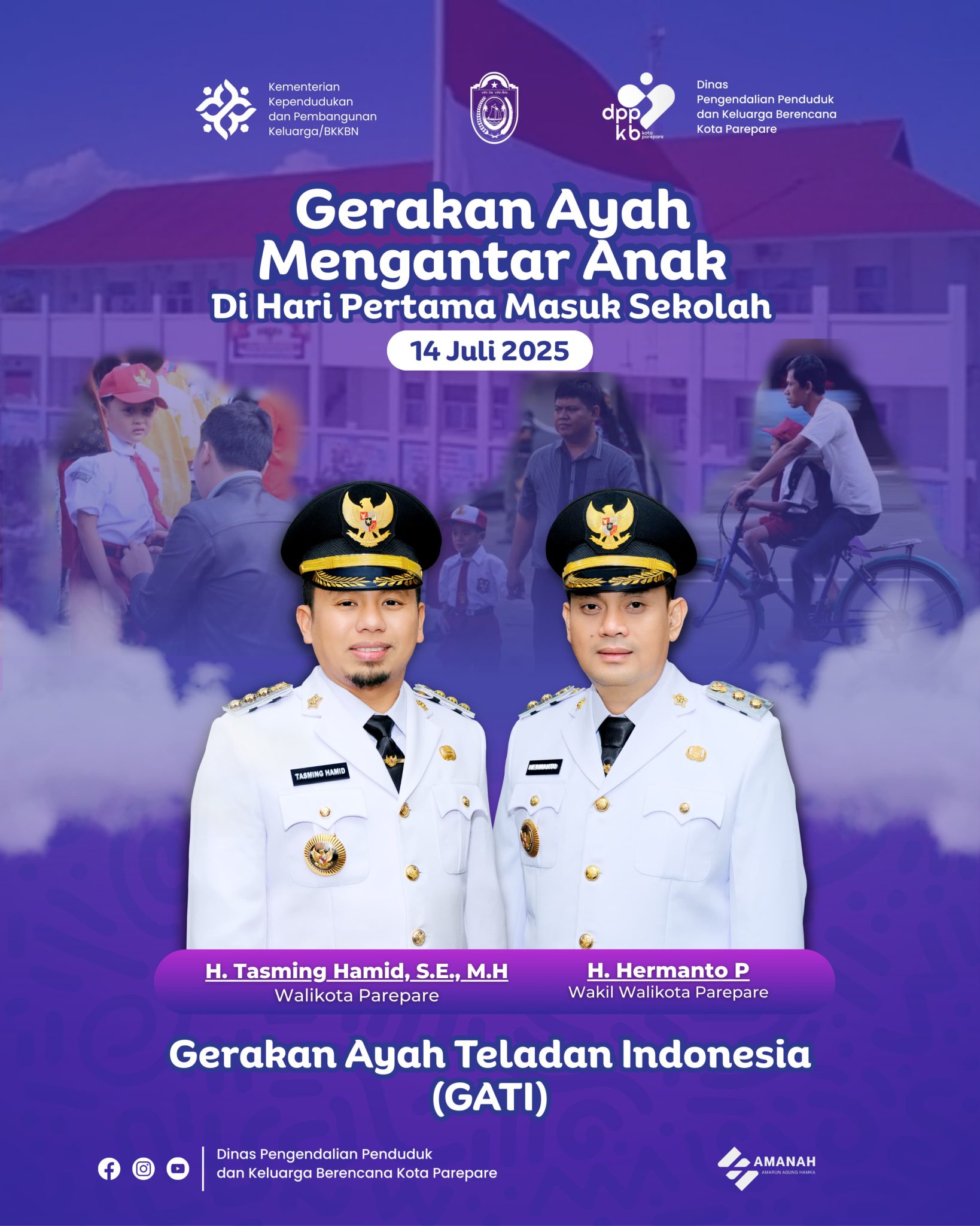 Pemkot Parepare Tiadakan Apel Pagi 14 Juli, Dukung Hari Pertama Sekolah Bersama Ayah