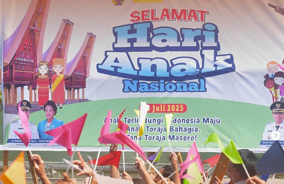 Tana Toraja Tuan Rumah Puncak Peringatan Hari Anak Nasional 2025