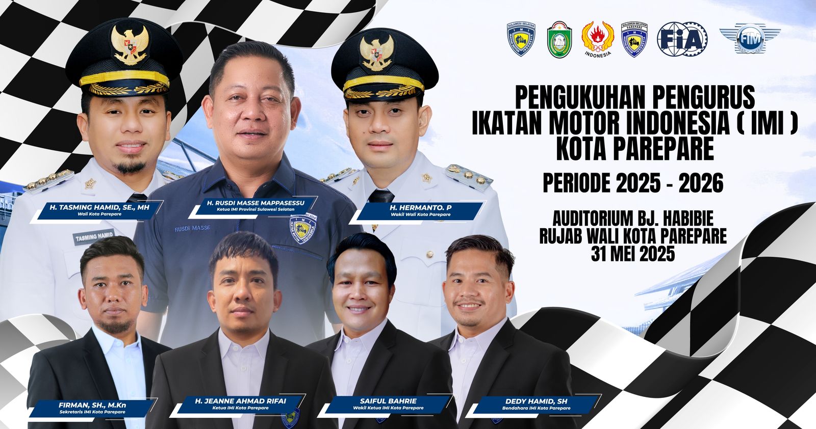 IMI Parepare Segera Dilantik, Rusdi Masse dan Wali Kota Tasming Dijadwalkan Hadir