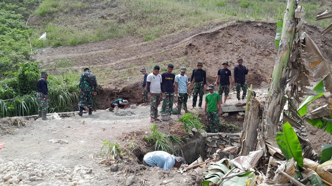 TMMD ke-125 Dukung Ekonomi Kerakyatan di Enrekang, Perbaiki Jalan Penghubung Antardesa