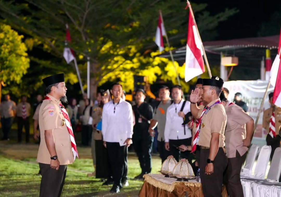 Gubernur Sulsel Semangati Ribuan Pramuka di Malam Puncak Kemah Pendidikan Karakter