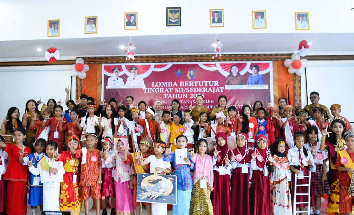Dinas Perpustakaan Tana Toraja Sukses Gelar Lomba Bertutur Tingkat SD 2025