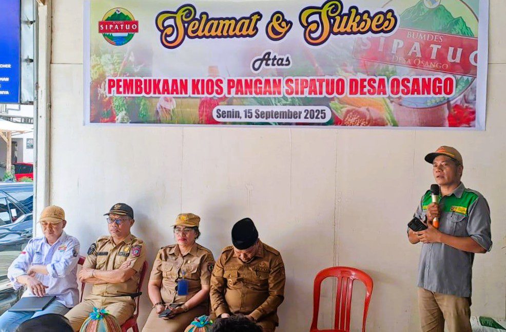 Desa Osango Resmikan Kios Pangan Sipatuo: Dorong Kemandirian dan Ketahanan Pangan Warga