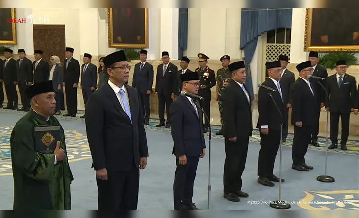 Reshuffle Kabinet, Presiden Prabowo Ganti Lima Menteri