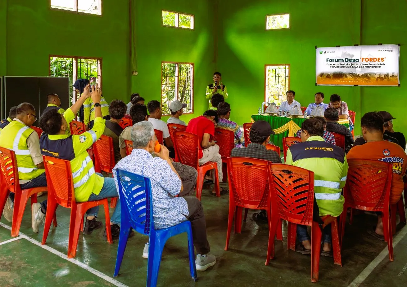 Pokja Percepatan Investasi Luwu dan PT Masmindo Dwi Area Inisiasi Penguatan Forum Desa