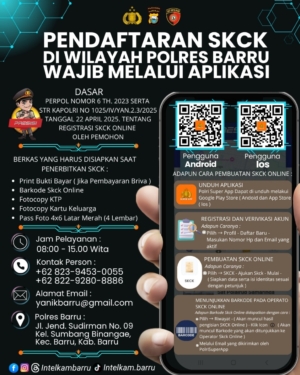 ‎Polres Barru Sosialisasikan Layanan SKCK Full Online, Mudah dan Cepat