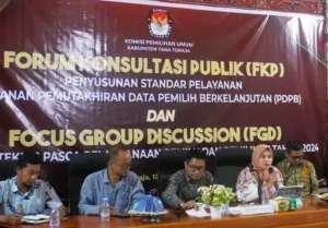 Gelar FKP, KPU Tana Toraja Bahas Standar Layanan Pemutakhiran Data Pemilih