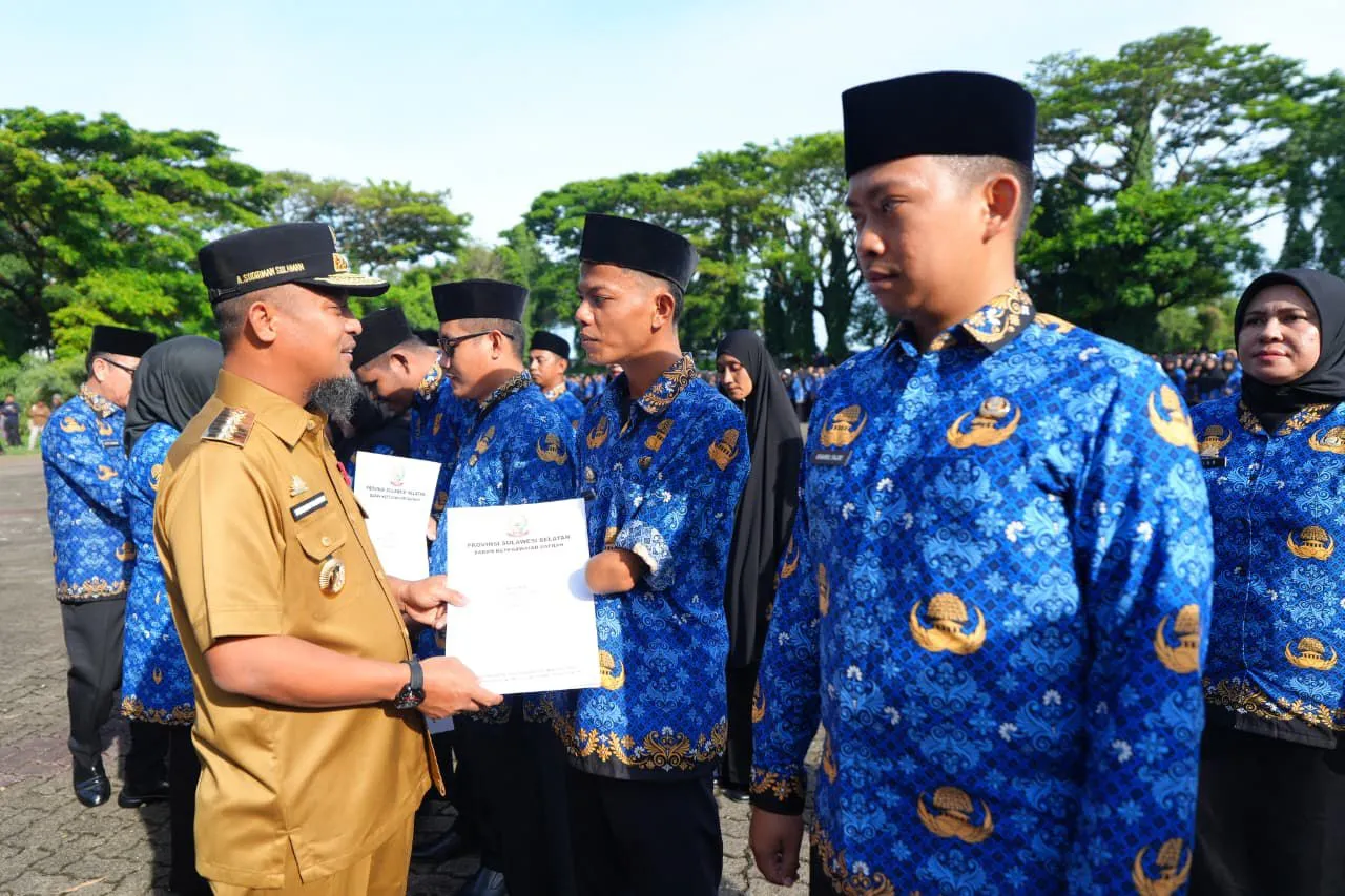 Gubernur Andi Sudirman Lantik 4.047 PPPK Tahap 2 dan Paruh Waktu: Ini Amanah Besar untuk Pelayanan Publik