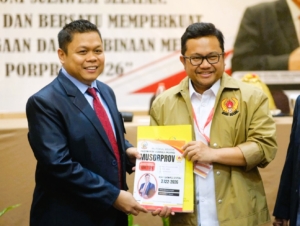Musorprov XVI KONI Sulsel Sukses Digelar, Darmawangsyah Muin Terpilih Aklamasi sebagai Ketua Umum