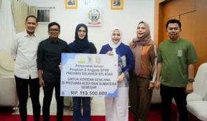 Pemprov Sulsel Terima Donasi DPRD, Wagub Fatmawati Ajak Masyarakat Salurkan Bantuan Melalui Posko BPBD