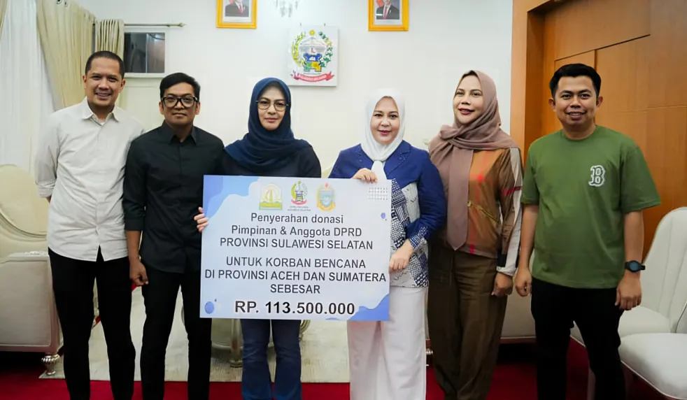 Pemprov Sulsel Terima Donasi DPRD, Wagub Fatmawati Ajak Masyarakat Salurkan Bantuan Melalui Posko BPBD