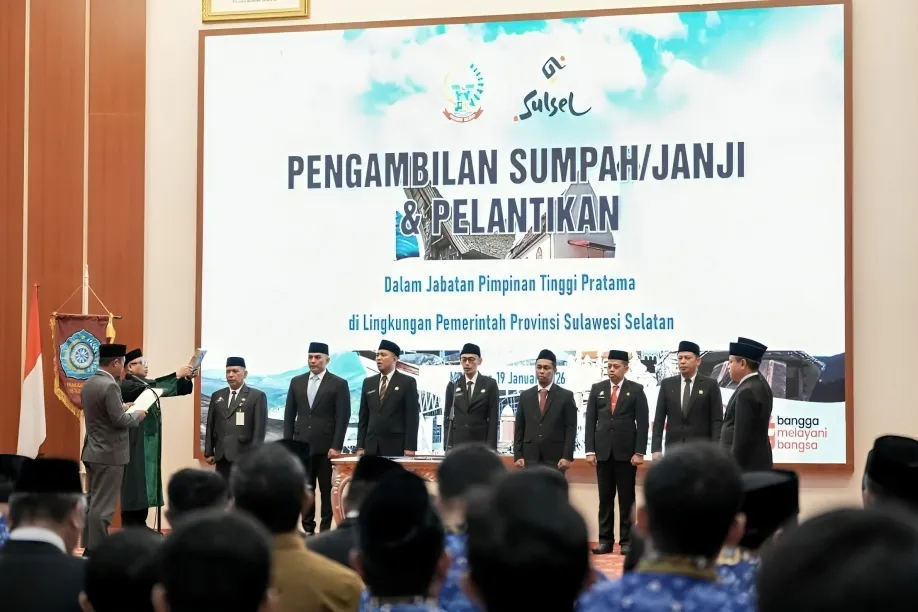 Terapkan Manajemen Talenta, Gubernur Sulsel Lantik 7 Pejabat Eselon II
