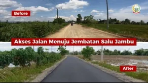 Bankeu Pemprov Sulsel Rampungkan 100 Persen Ruas Jalan Prioritas di Luwu, Jembatan Salu Jambu Masih Tahap Pengerjaan