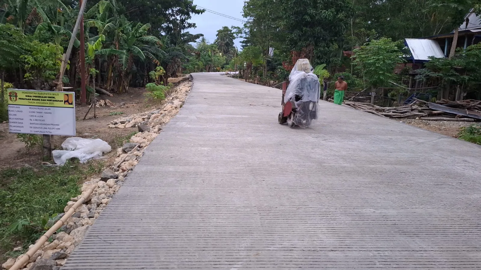 Jalan Desa Balielo Rampung 100 Persen, Pemkab Wajo Sampaikan Terima Kasih ke Gubernur Sulsel