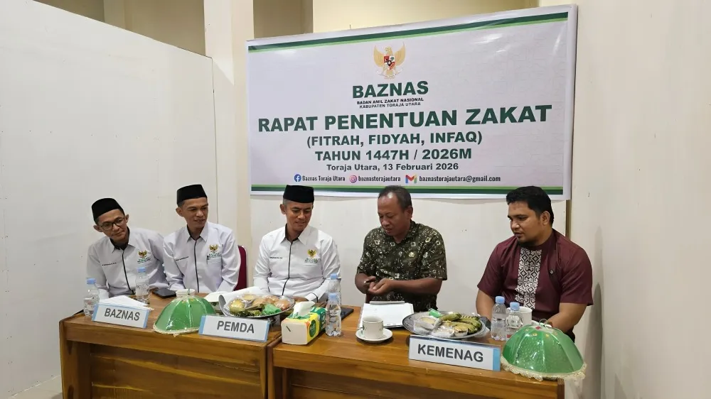 BAZNAS Toraja Utara Tetapkan Besaran Zakat Fitrah, Infaq, dan Fidyah 2026 Jelang Ramadhan