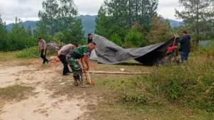 Polsek–Koramil Mengkendek Tertibkan Judi Sabung Ayam di Mapongka