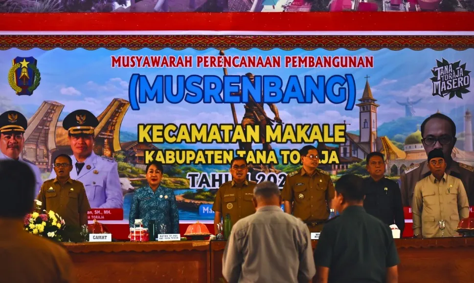 Bupati Tana Toraja Buka Musrenbang Kecamatan Makale, Serap Aspirasi Warga untuk RKPD 2027