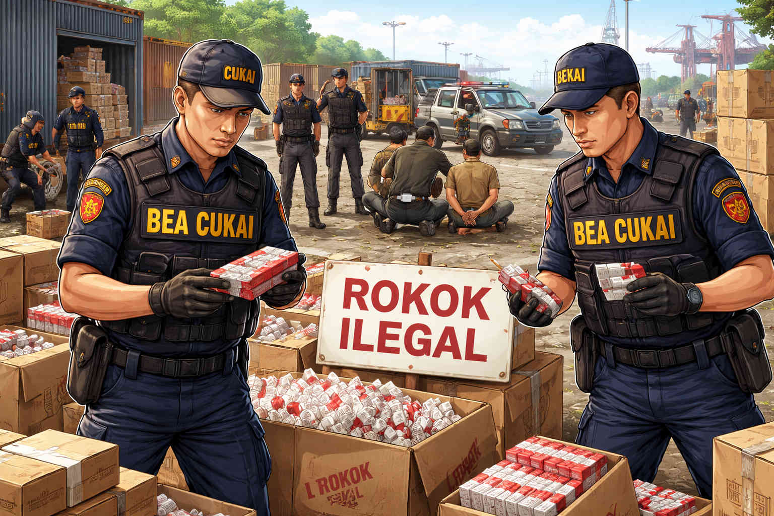 Barang Bukti Rokok Ilegal Disita, Publik Pertanyakan Bea Cukai Lepas Sopir