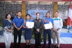 Sosialisasi di SMKS Bintang Muda 88, Eva Stevany Rataba Tekankan Pentingnya 4 Pilar MPR RI