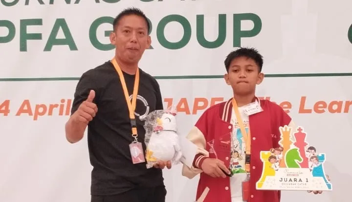 Siswa SD Asal Maiwa Enrekang Juara 1 Nasional Turnamen Catur JAPFA for Kids Award 2026