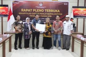KPU Kota Parepare Gelar Rapat Pleno Terbuka Rekapitulasi DPB Triwulan I Tahun 2026