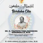 Bupati Bone Sampaikan Duka Mendalam atas Wafatnya Tautoto Tana Ranggina