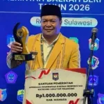 Pemkab Mamasa Raih Penghargaan Kabupaten Terbaik 𝗣𝗲𝗺𝗯𝗶𝗮𝘆𝗮𝗮𝗻 𝗞𝗿𝗲𝗮𝘁𝗶𝗳 𝗥𝗲𝗴𝗶𝗼𝗻𝗮𝗹 𝗦𝘂𝗹𝗮𝘄𝗲𝘀𝗶 𝟮𝟬𝟮𝟲