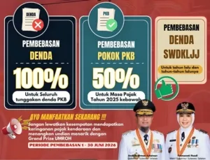 Pemprov Sulsel Luncurkan Program Spesial Juni 2026, Bebas Denda Pajak 100 Persen hingga Grand Prize Mobil