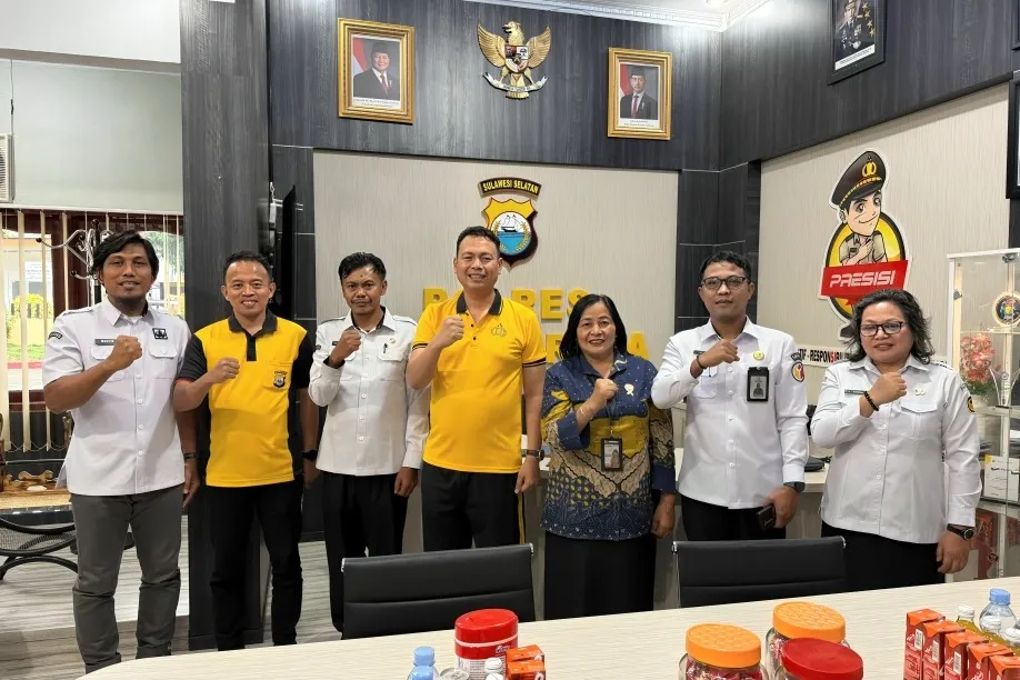 Pererat Kolaborasi, Bawaslu Tana Toraja Kunjungi Polres Tana Toraja