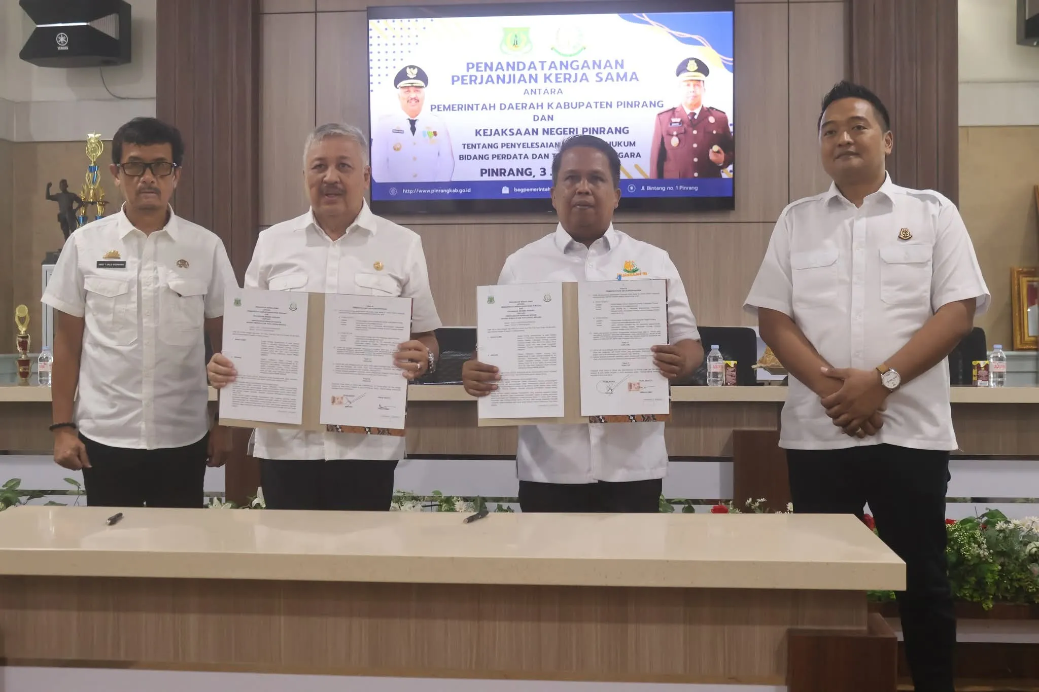 Mitigasi Risiko Kebijakan, Pemkab dan Kejari Pinrang Jalin Kerja Sama Hukum