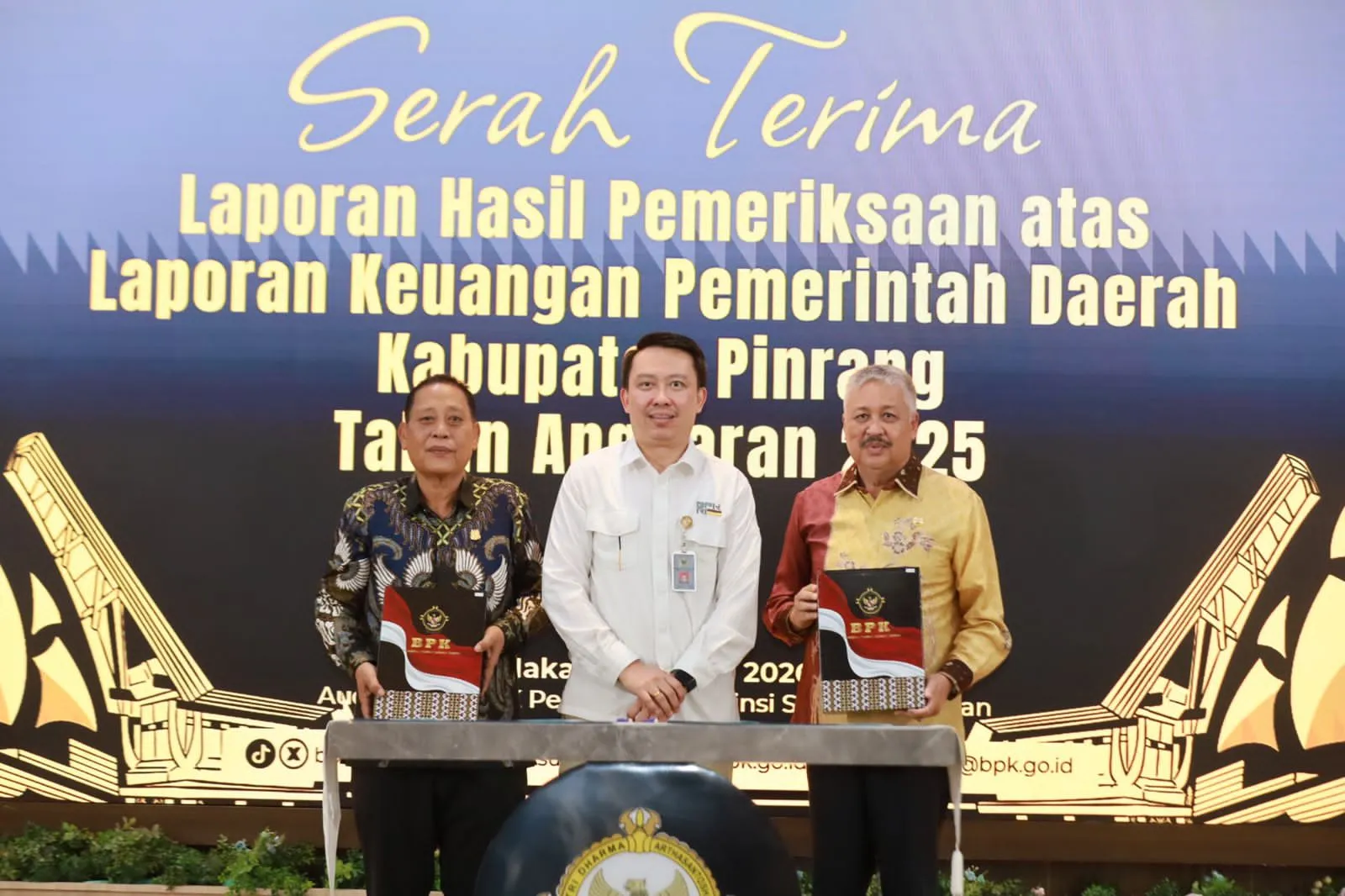 LKPD 2025 Raih Opini WTP, Pemkab Pinrang Fokuskan Anggaran untuk Pelayanan Publik