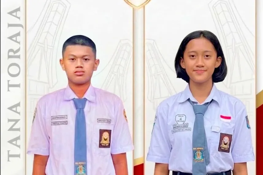 Membanggakan, Dua Pelajar Tana Toraja Terpilih sebagai Anggota Paskibraka Provinsi Sulsel 2026