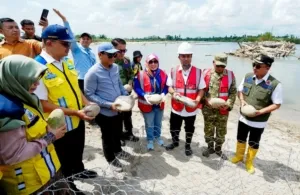Gubernur Andi Sudirman Ground Breaking Penanganan Banjir Sungai Rongkong di Luwu Utara